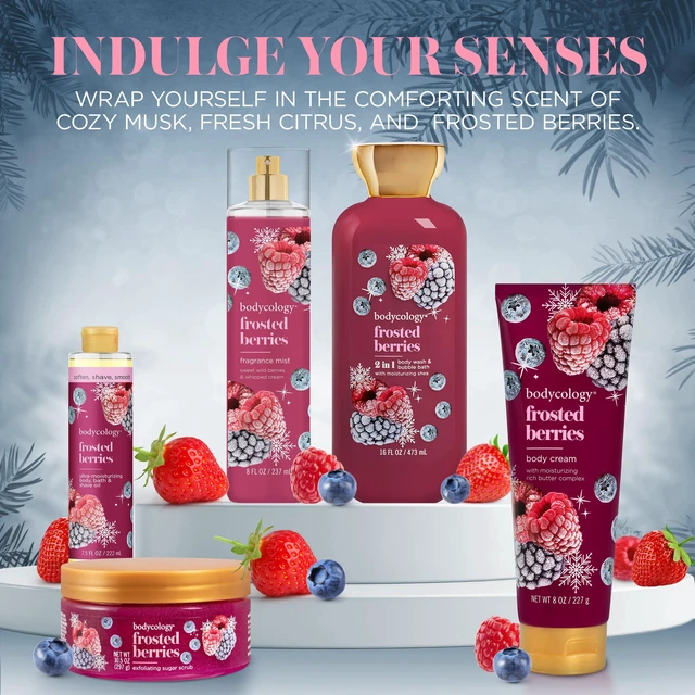 Alt view image 3 of 6 - Bodycology Ultra Moisturizing Body, Bath & Shave Oil, Frosted Berries, 7.5 fl oz