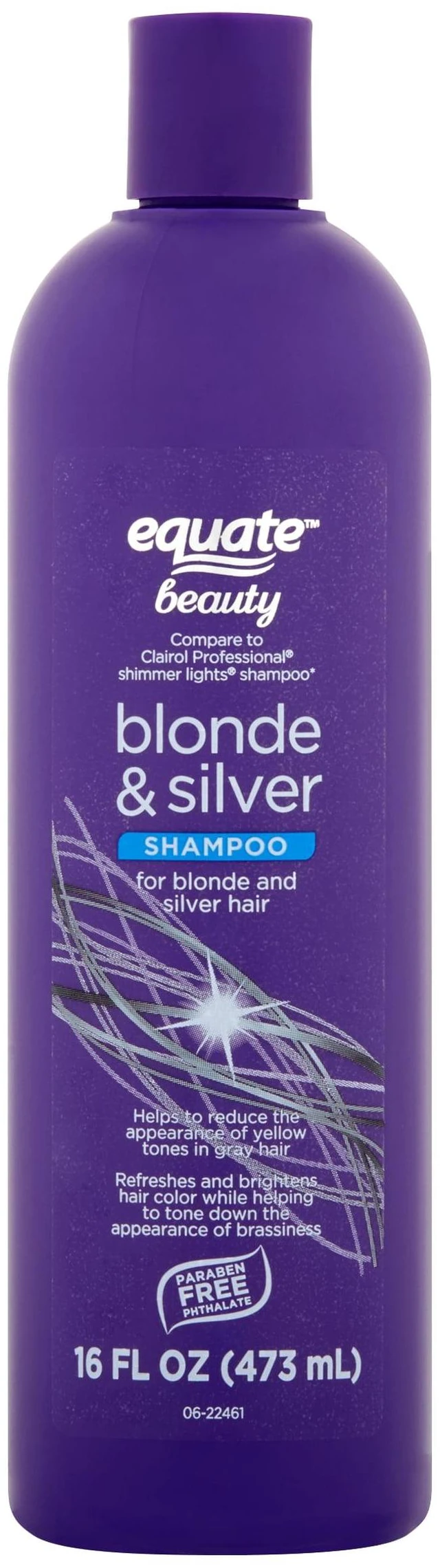 Main image of Equate Blonde & Silver Shampoo for Blonde and Silver Hair, 16 fl oz