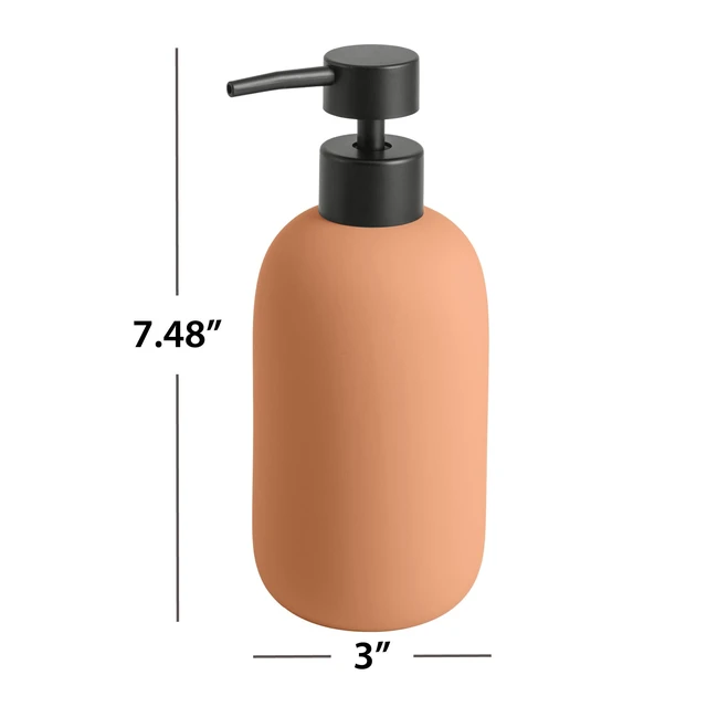 Alt view image 7 of 7 - Mainstays Soft Touch Ceramic Soap and Lotion Pump, Terra