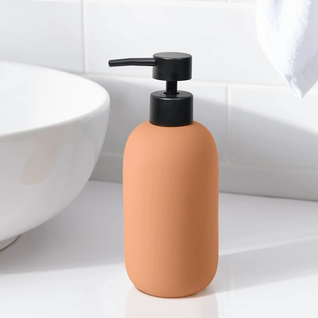 Alt view image 5 of 7 - Mainstays Soft Touch Ceramic Soap and Lotion Pump, Terra