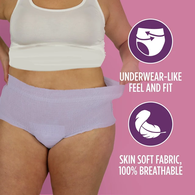 Alt view image 2 of 6 - Assurance Women's Incontinence & Postpartum Underwear, S/M, Maximum Absorbency, 19 Count
