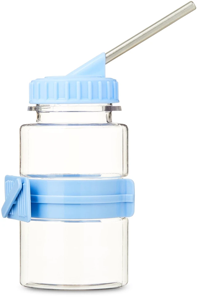 Main image of Vibrant Life 24oz No Drip Hanging Pet Water Bottle for Small Animals, Blue