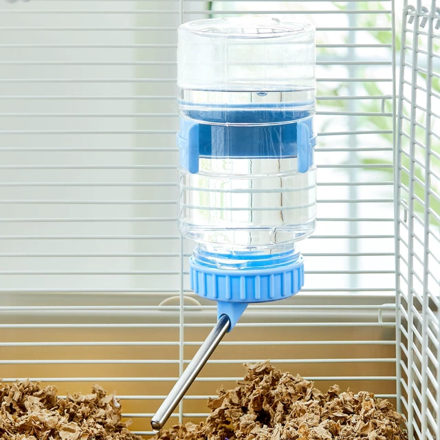 Alt view image 2 of 6 - Vibrant Life 24oz No Drip Hanging Pet Water Bottle for Small Animals, Blue