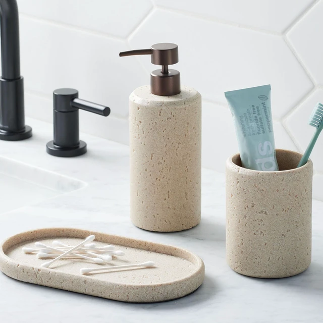 Alt view image 4 of 6 - Better Homes & Gardens Faux Stone Accessory Tray