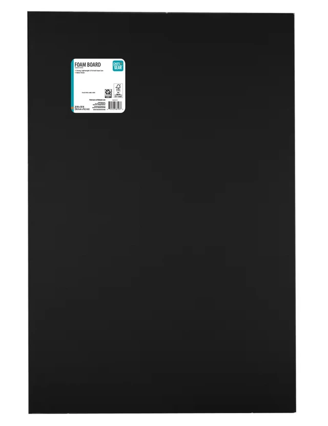 Alt view image 6 of 6 - 2 Pack Pen+Gear Black Foam Board, 20" x 30"