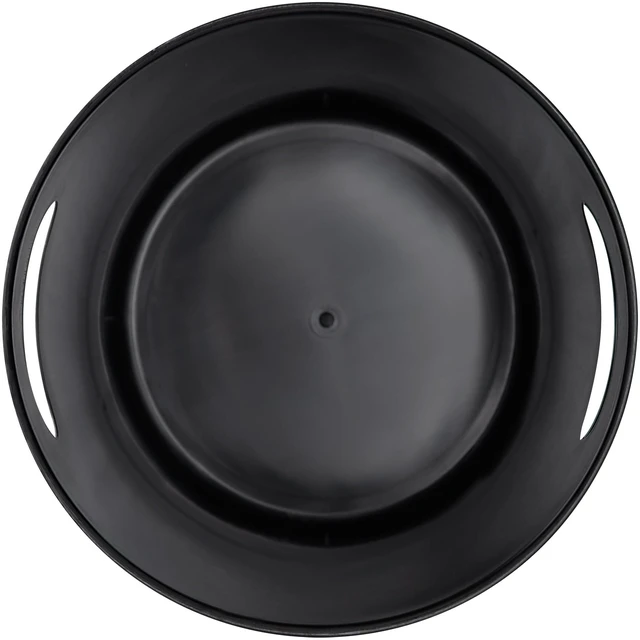 Alt view image 5 of 5 - Mainstays Basic 2.64 Gallon Plastic Wastebasket with Cut-Out Handles, Black