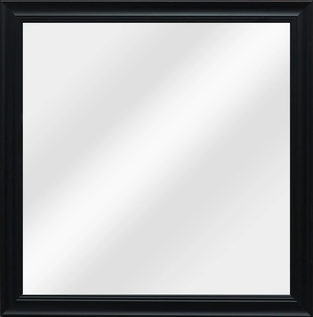 Main image of Mainstays Square Wall Mirror, Black, 16" x 16"