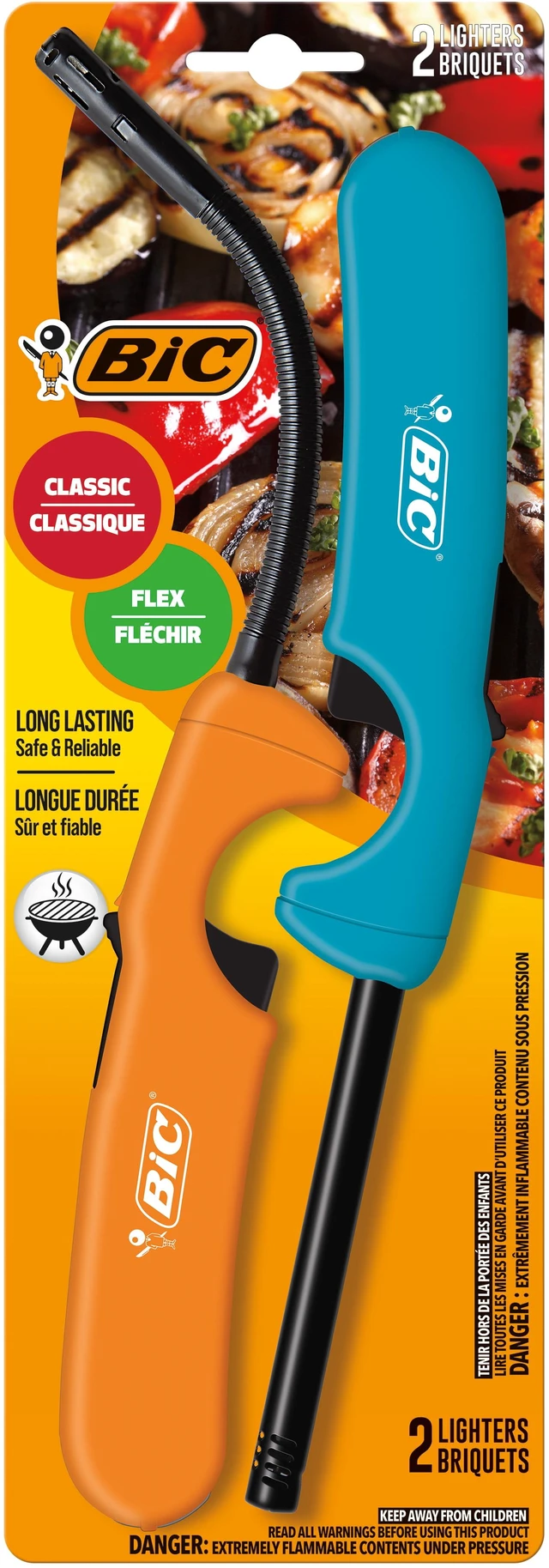Alt view image 2 of 5 - BIC Multi-Purpose Lighters Classic Collection Pack of Two