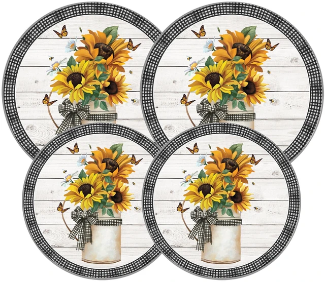 Main image of Range Kleen 5136 Garden Harvest Round Steel Burner Covers, Set of 4