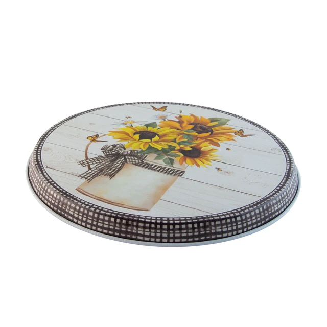 Alt view image 7 of 7 - Range Kleen 5136 Garden Harvest Round Steel Burner Covers, Set of 4