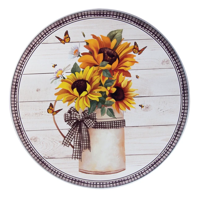 Alt view image 2 of 7 - Range Kleen 5136 Garden Harvest Round Steel Burner Covers, Set of 4