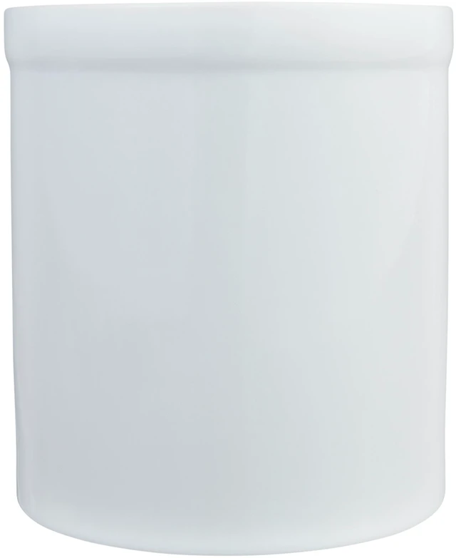 Alt view image 2 of 4 - Mainstays Glazed Stoneware Kitchen Utensil Holder, Ceramic Countertop Crock for Spoons, Spatulas, Cooking Tools, White
