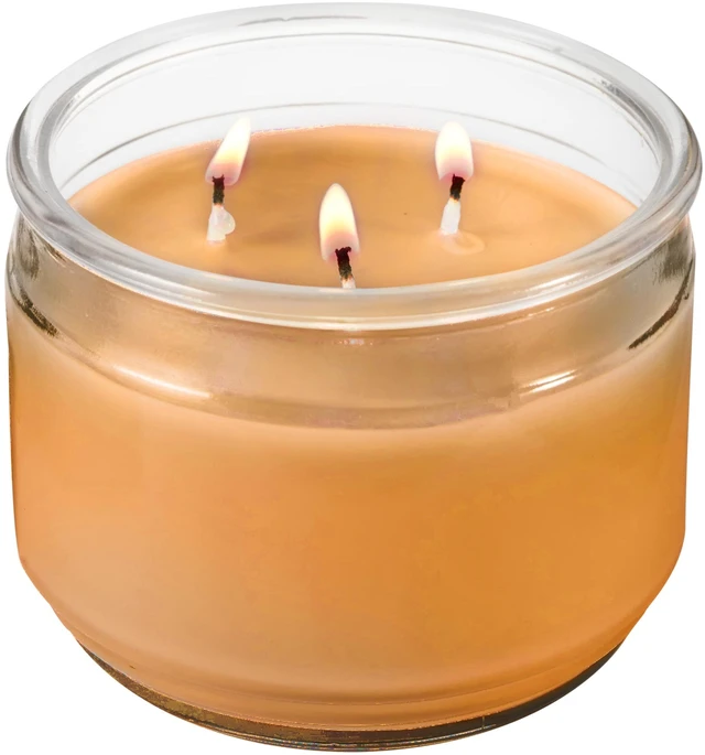 Alt view image 4 of 5 - Mainstays Mulled Cider 3-Wick Scented Glass Jar Candle, 11.5 oz