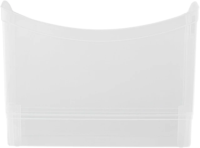 Alt view image 4 of 6 - Mainstays 12Qt Clear Plastic Storage Bin with Carrying Handles, Narrow Rectangular Organizer for Pantry, Closet, Cabinet and Shelf Storage