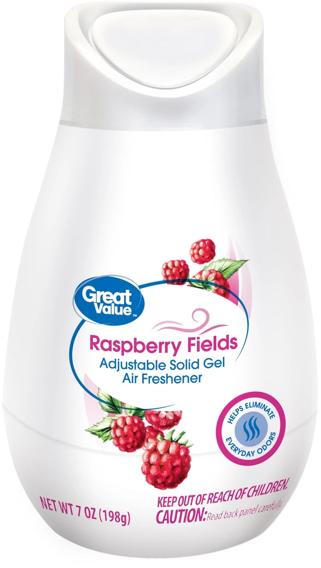Alt view image 4 of 6 - Great Value 4-Pack Adjustable Solid Gel Cone Air Freshener, Raspberry Fields, 7 oz