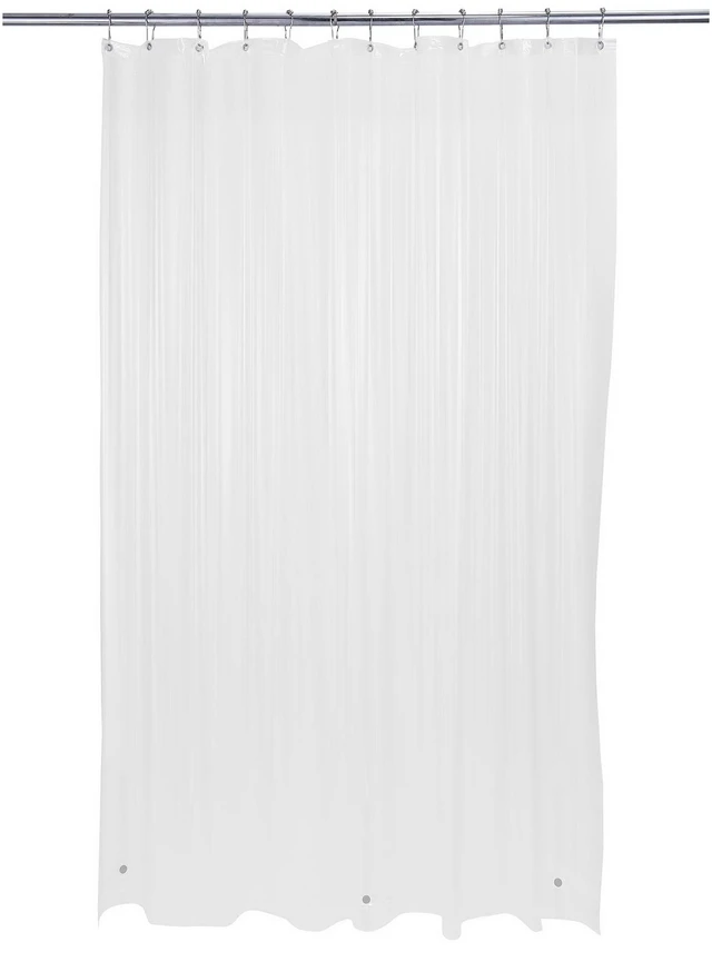 Alt view image 4 of 5 - Bath Bliss PVC Shower Liner in Clear