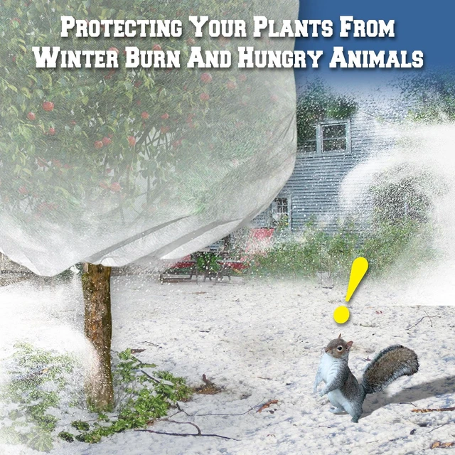 Main image of SUNRISEUMBRELLA Multi-Size Plant Covers, Warm Frost Cloth for Freeze Frost Protection for Potted Plants Fruit Trees (96''x84'')
