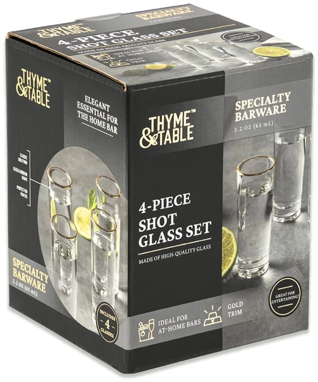 Alt view image 4 of 4 - Thyme & Table 2 fl oz Shot Glasses Set of 4
