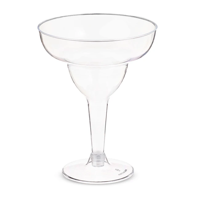 Alt view image 5 of 6 - Way to Celebrate Clear Plastic Margarita Glasses, 8 Count, 10.8 oz, 5.7 x 4.4 in