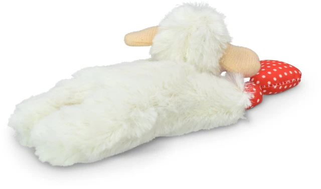 Alt view image 2 of 6 - Multipet Lamb Chop Cat Toy with Dangling Heart, Plush with Catnip and Crinkle