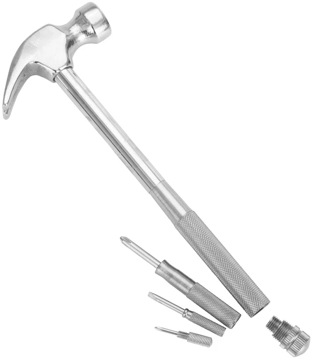 Alt view image 6 of 6 - Hyper Tough 5-in-1 Hammer and Screwdriver Set