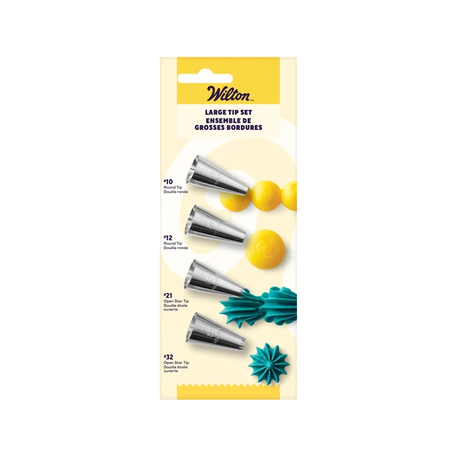 Alt view image 6 of 7 - Wilton Large Decorating Tip Set, 4-Piece