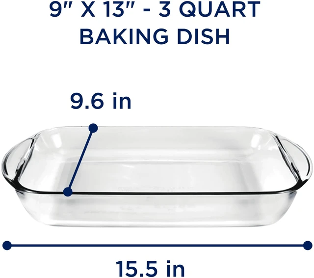 Alt view image 4 of 6 - Anchor Hocking Glass 9" by 13" Baking Dish, 3 Quart