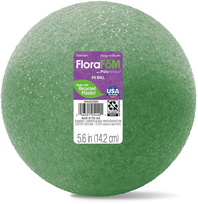 Main image of FloraCraft FloraFM Foam Ball 5.6" Green