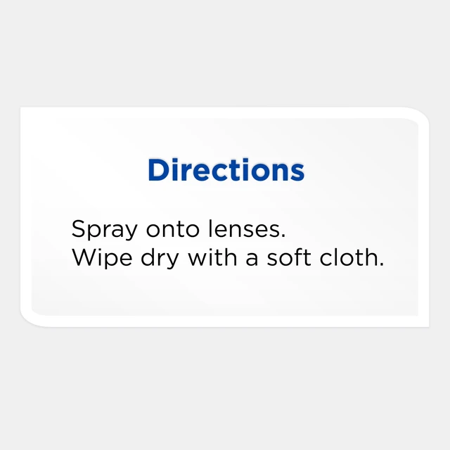 Alt view image 3 of 7 - Equate 8oz Streak-Free Lens Cleaner Spray Bottle 1Count