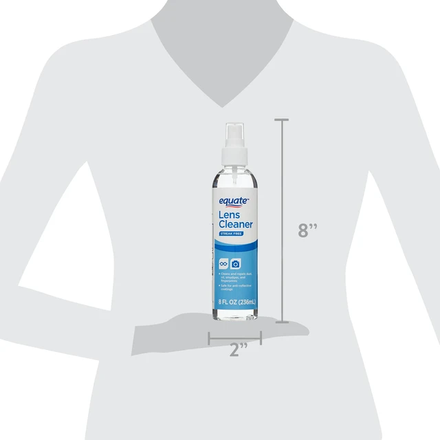 Alt view image 5 of 7 - Equate 8oz Streak-Free Lens Cleaner Spray Bottle 1Count