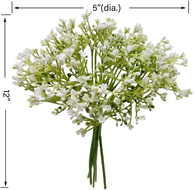 Alt view image 2 of 6 - Mainstays 12in Artificial Baby's Breath Flower Pick, White, Indoor Use