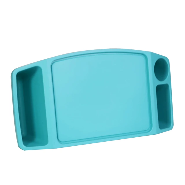 Alt view image 2 of 6 - Everything Mary Lap Desk 17.9" Storage, Teal