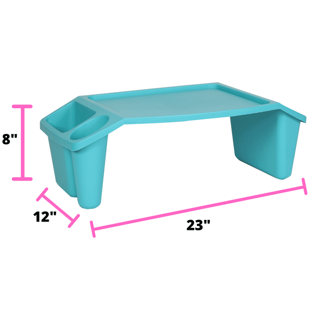 Alt view image 6 of 6 - Everything Mary Lap Desk 17.9" Storage, Teal