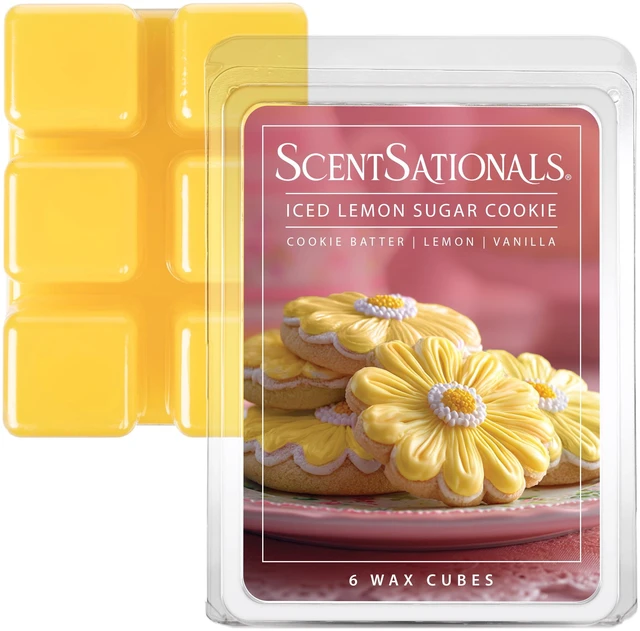 Alt view image 5 of 5 - ScentSationals Iced Lemon Sugar Cookie Scented Wax Melts, 2 Pack, 2.5 oz