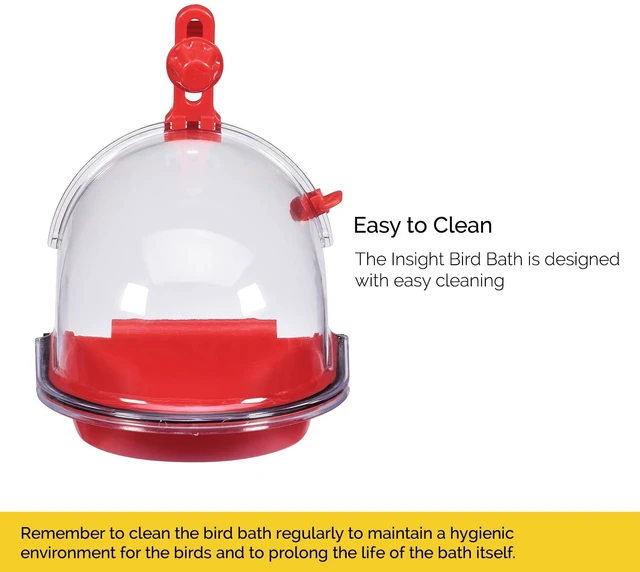 Alt view image 2 of 7 - JW Pet Bird Bath for Small & Medium Cages for Parakeets and Similar Sized Birds, Assorted