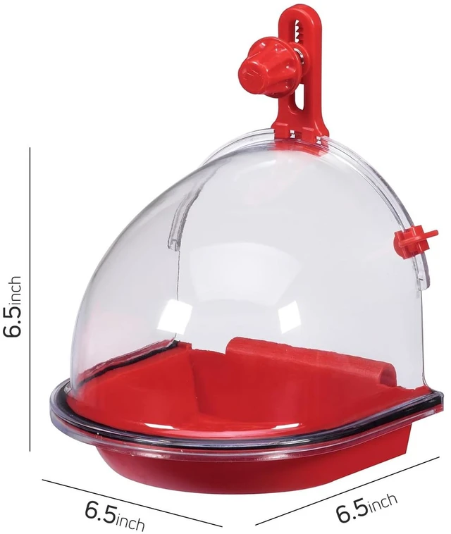 Alt view image 5 of 7 - JW Pet Bird Bath for Small & Medium Cages for Parakeets and Similar Sized Birds, Assorted