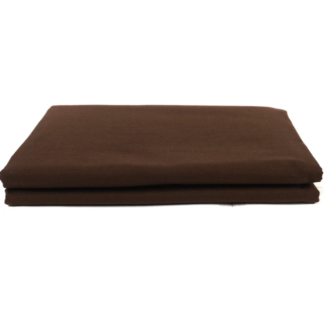Alt view image 2 of 7 - Shason Textile Poly Cotton 3 Yards x 44" Precut Fabric for Quilting Craft Projects, Dark Brown
