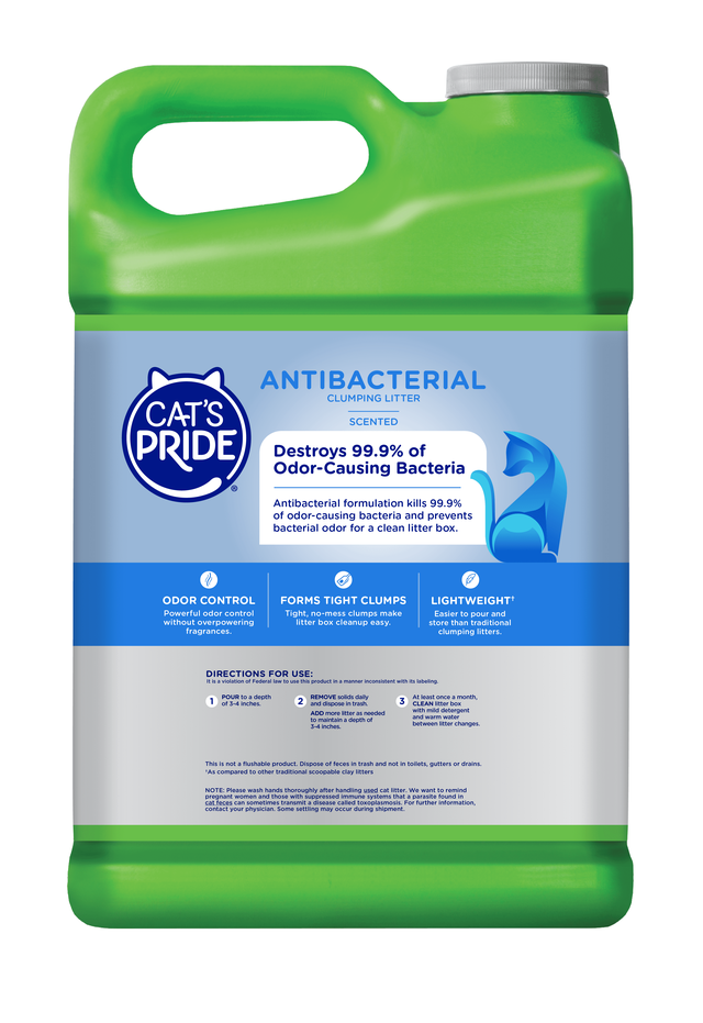 Alt view image 3 of 4 - Cat's Pride Antibacterial Scented Clumping Litter 12lb Jug