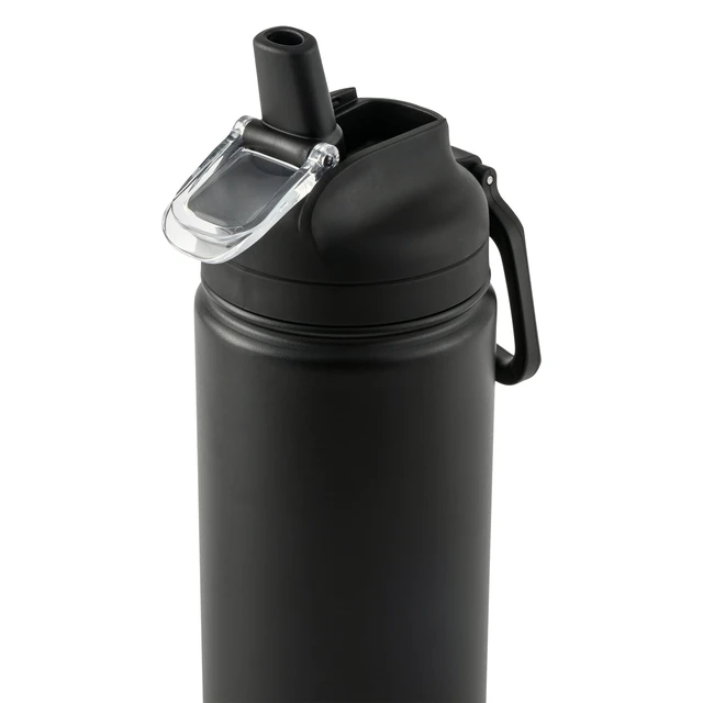 Alt view image 2 of 6 - Mainstays 24oz Stainless Steel Sip Water Bottle, Black