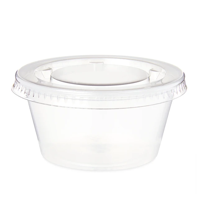 Alt view image 5 of 6 - Great Value 2oz 50Count Disposable Plastic Cups with Lids, Clear