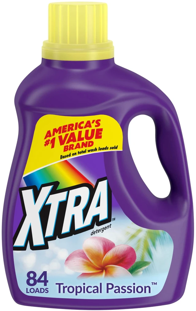 Main image of Xtra Tropical Passion 84 Loads Liquid Laundry Detergent, 100.8 fl oz