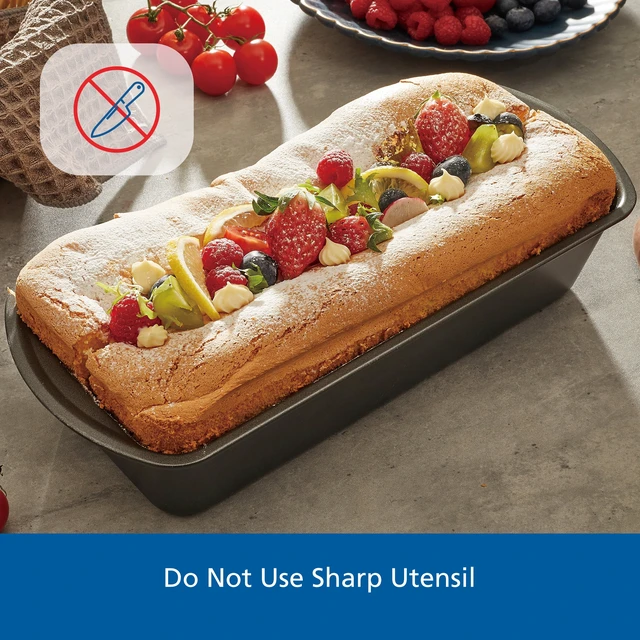 Alt view image 5 of 6 - Mainstays 12x5in Non-Stick Bread Loaf Pan, Gray, Carbon Steel