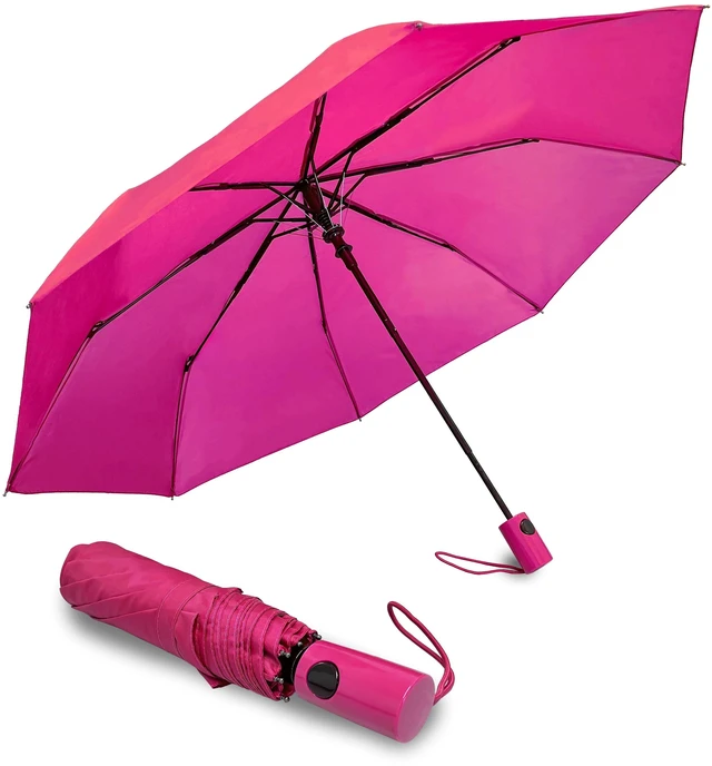 Main image of Automatic Super Mini Rain Umbrella Weather Station Pink