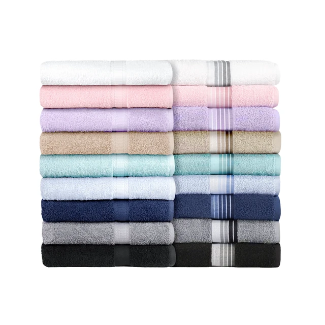 Alt view image 7 of 7 - Mainstays Basic Bath Sheet 100% Cotton 30in x 60in Aqua