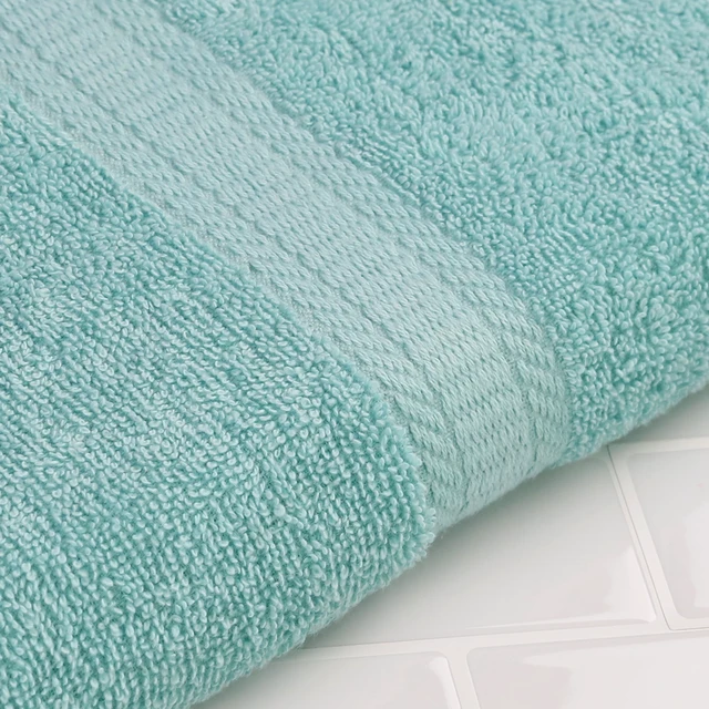 Alt view image 2 of 7 - Mainstays Basic Bath Sheet 100% Cotton 30in x 60in Aqua