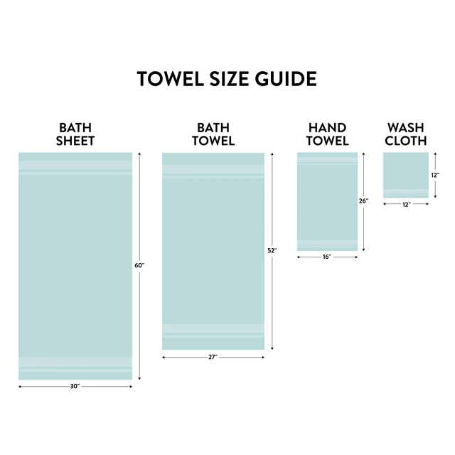 Alt view image 5 of 7 - Mainstays Basic Bath Sheet 100% Cotton 30in x 60in Aqua