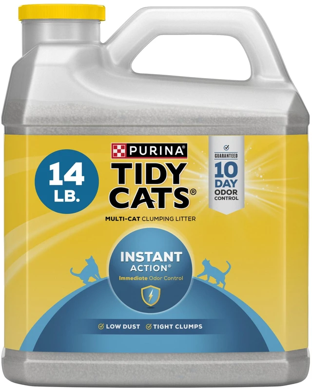 Main image of Purina Tidy Cats Instant Action Clumping Cat Litter, Floral Scent, 14lb Jug