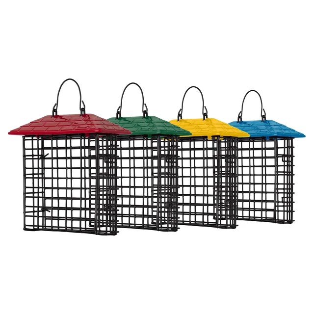 Alt view image 5 of 7 - More Birds Double Suet Feeder with Weather Guard for Wild Bird, Assorted Colors