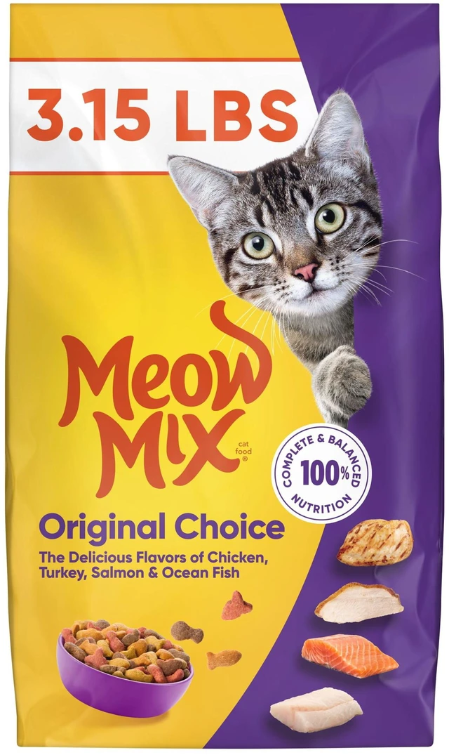 Main image of Meow Mix Original Choice Dry Cat Food, 3.15lb Bag