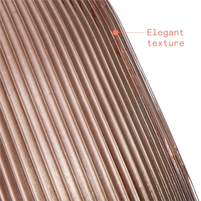 Alt view image 3 of 7 - Beautiful by Drew Barrymore Bottleneck Ribbed Blush Glass Vase